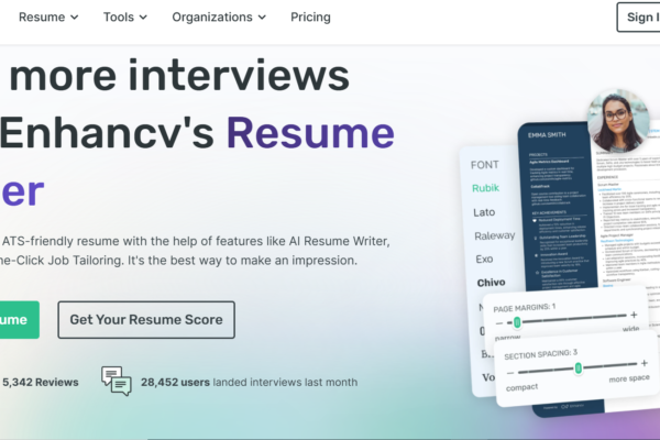 Enhancv Review 2026: Best AI Resume Builder