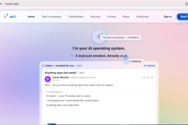 aiOS is an AI operating system that turns your business