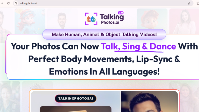 Talking Photos AI Review 2026 Make Any Photo Talk? screenshot